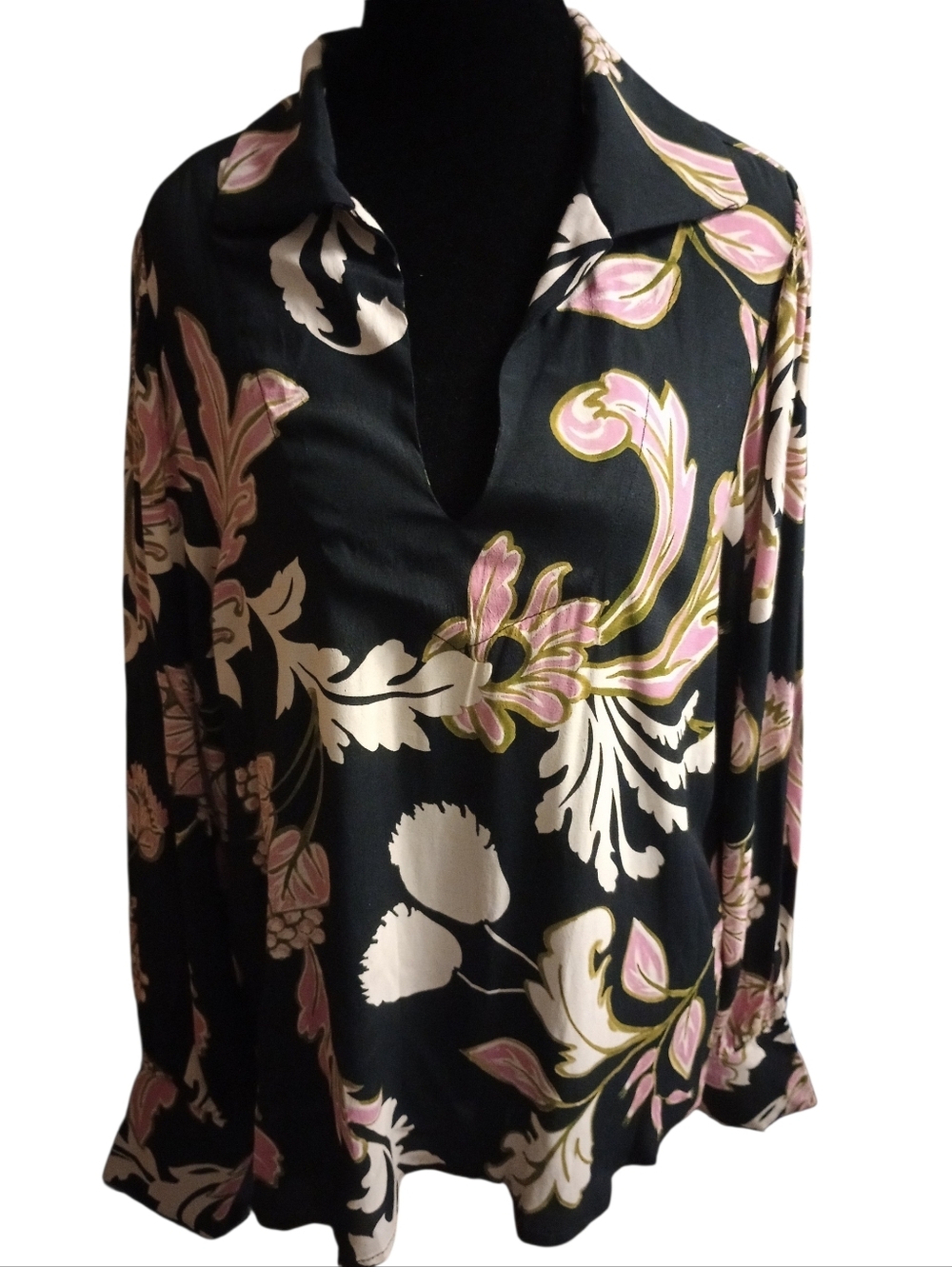 Karen Kane Pink Shimmer Women's Blouson Top, Size M, NWT